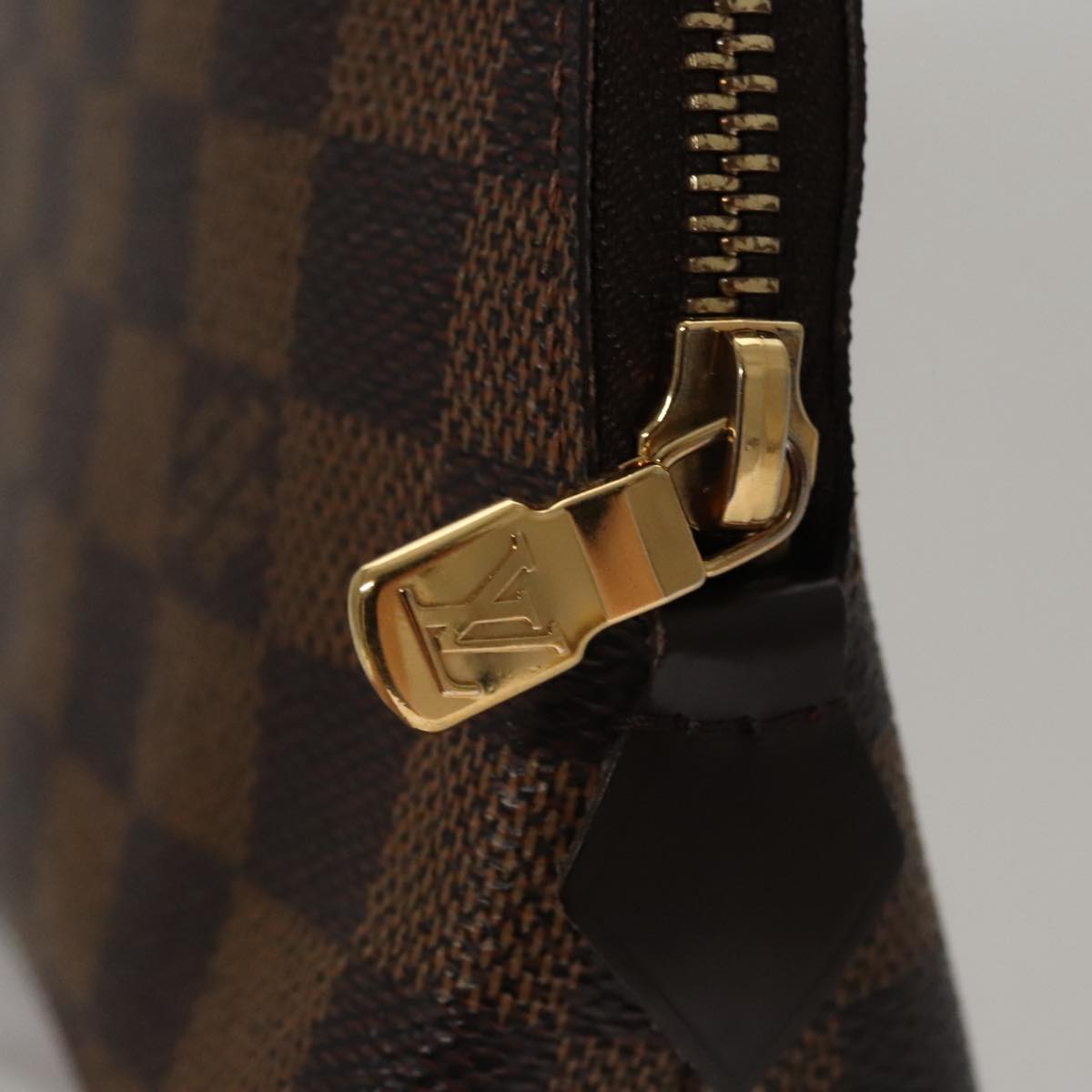 LOUIS VUITTON Damier Ebene Pochette Cosmetic GM Pouch N23345 LV 109751A