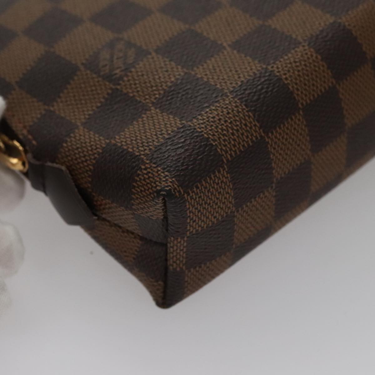 LOUIS VUITTON Damier Ebene Pochette Cosmetic GM Pouch N23345 LV 109751A