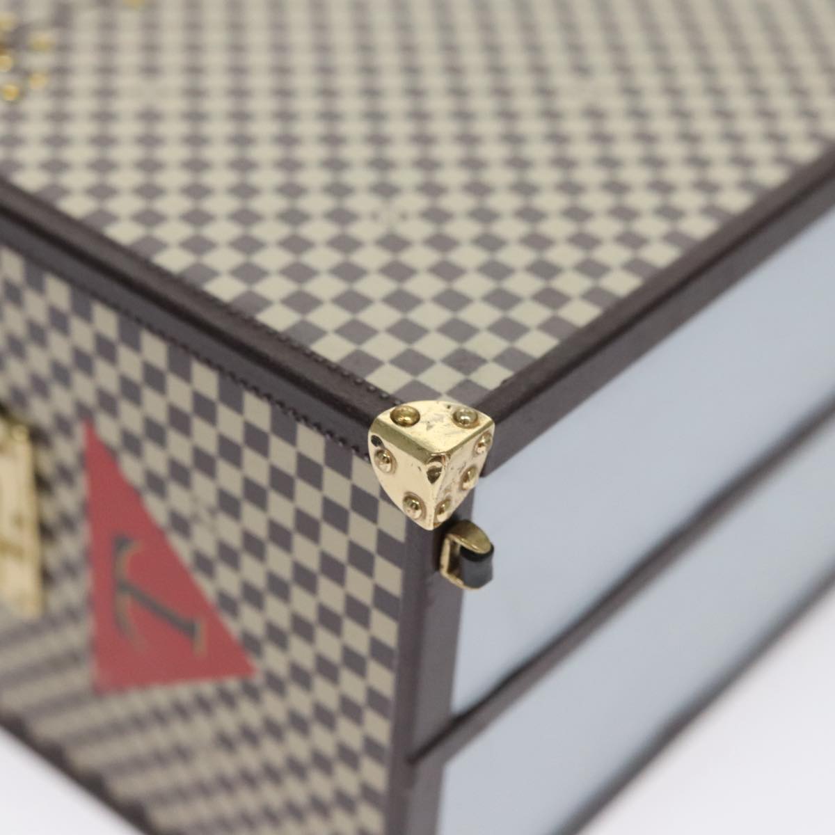 LOUIS VUITTON Damier Marc Chapeau Paper weight Brown LV 109753A