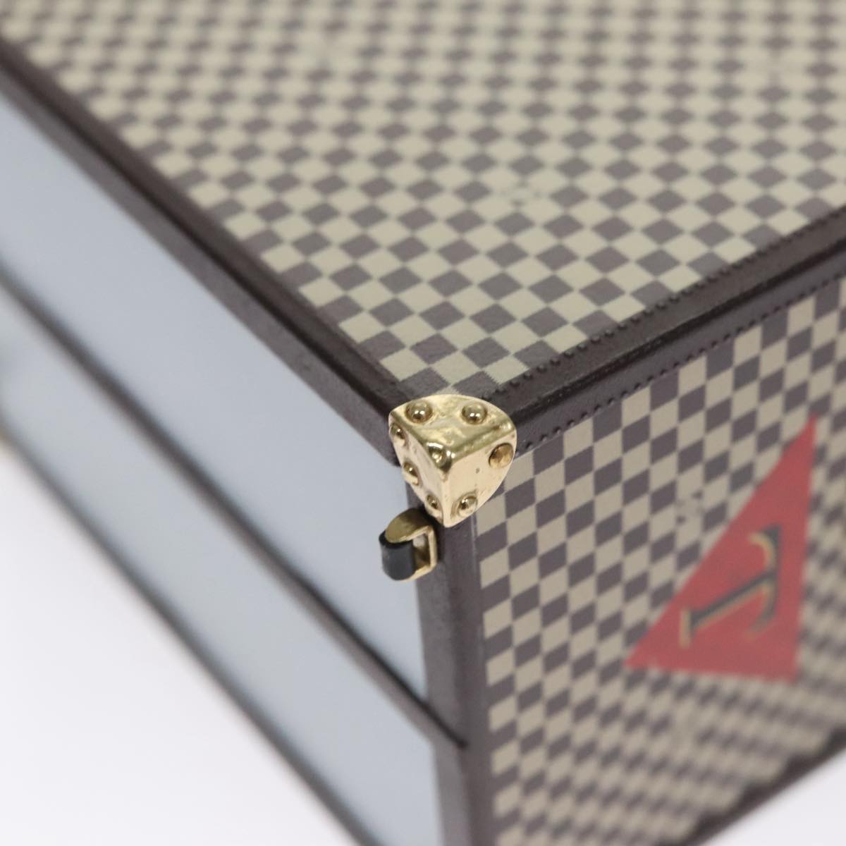 LOUIS VUITTON Damier Marc Chapeau Paper weight Brown LV 109753A