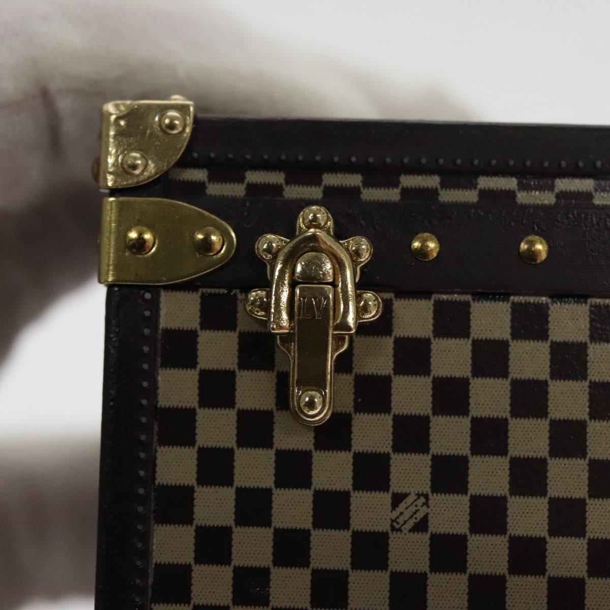 LOUIS VUITTON Damier Marc Chapeau Paper weight Brown LV 109753A