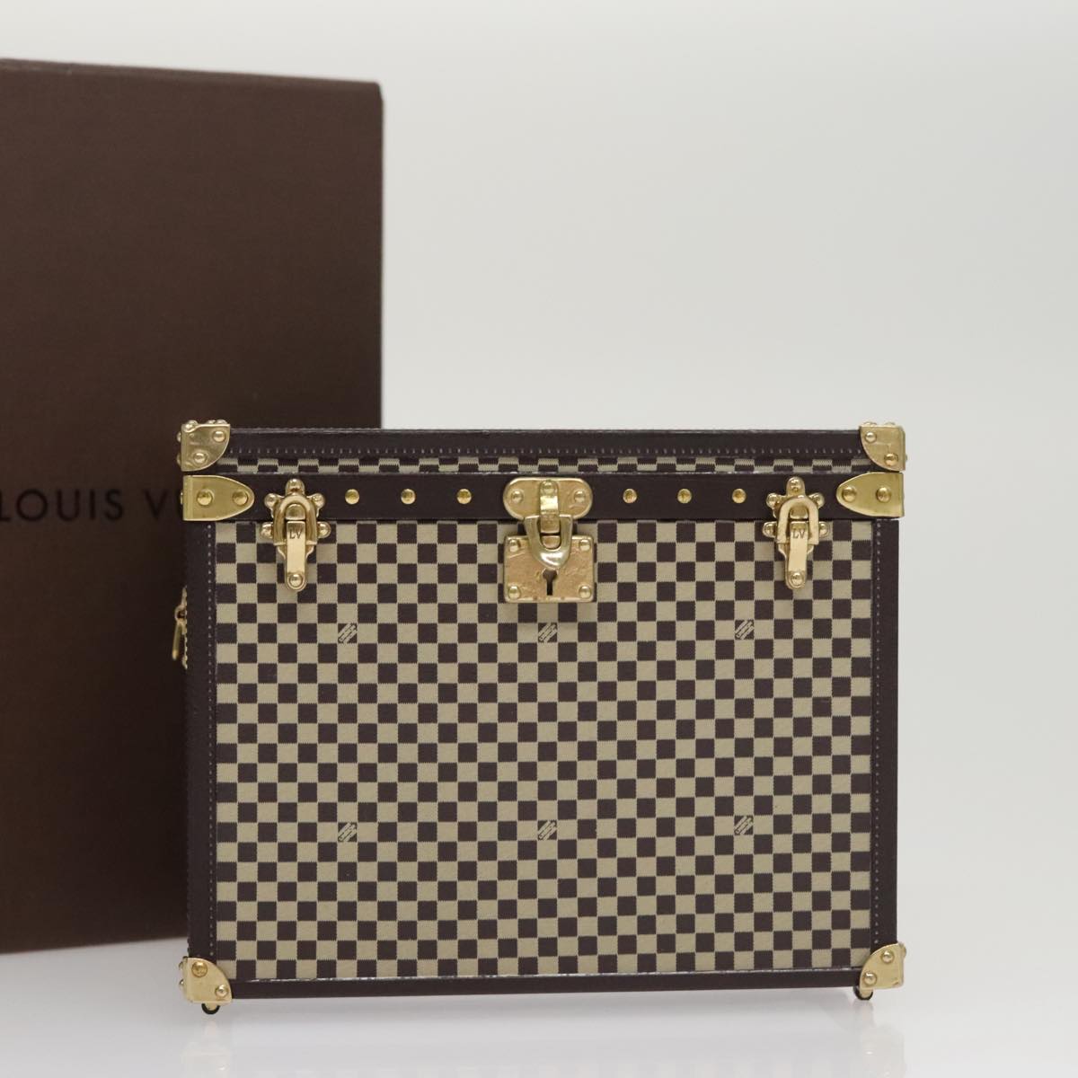 LOUIS VUITTON Damier Marc Chapeau Paper weight Brown LV 109753A