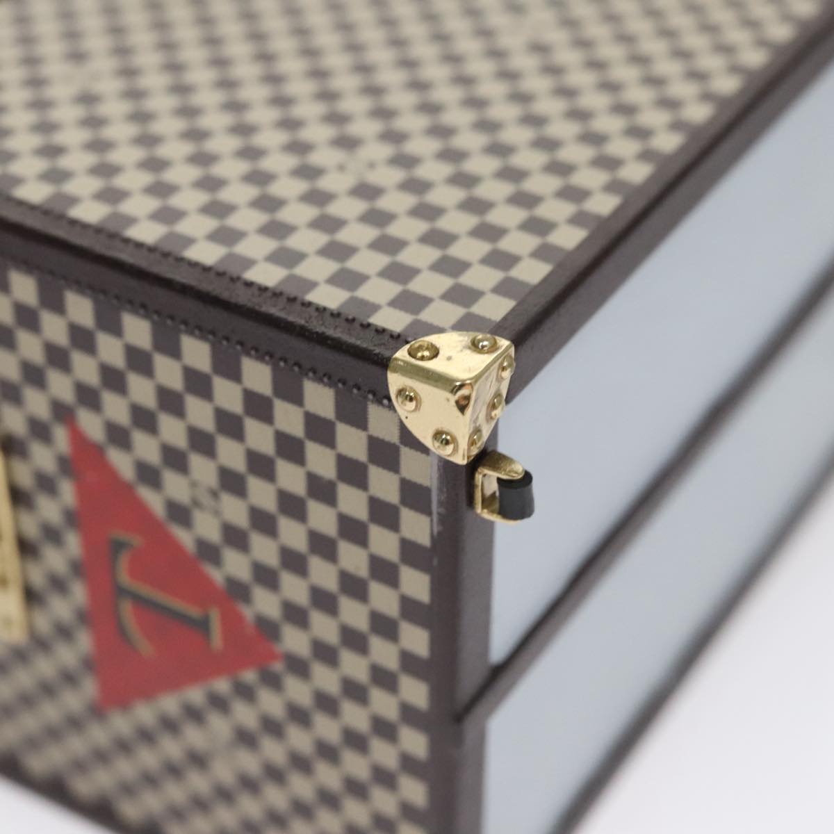 LOUIS VUITTON Damier Marc Chapeau Paper weight Brown LV 109753A