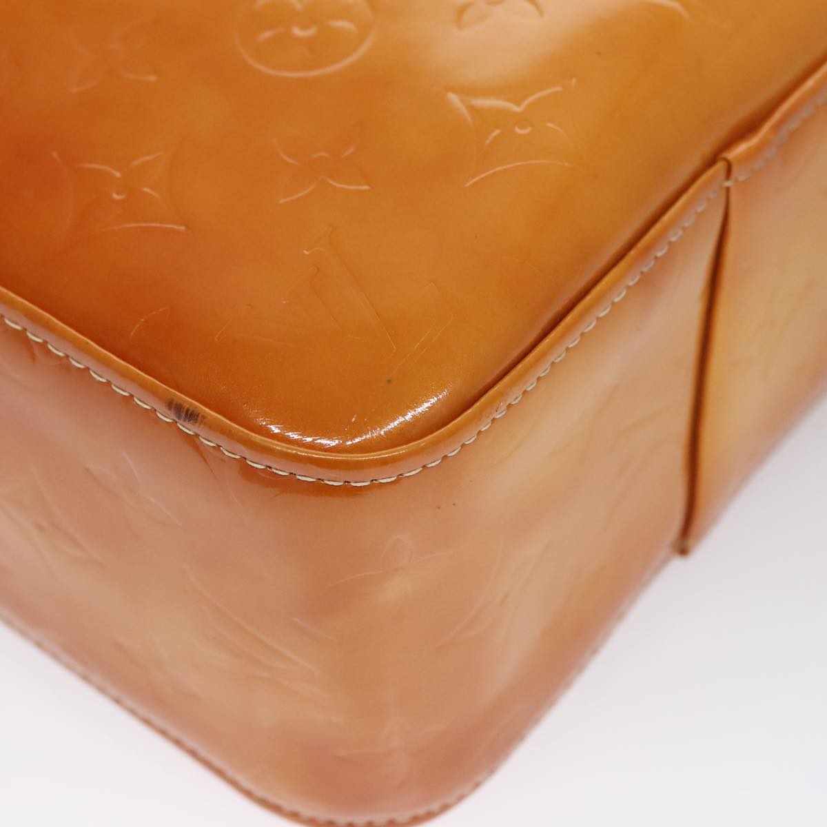 LOUIS VUITTON Monogram Vernis Columbus Tote Bag Lime Yellow M91047 109757