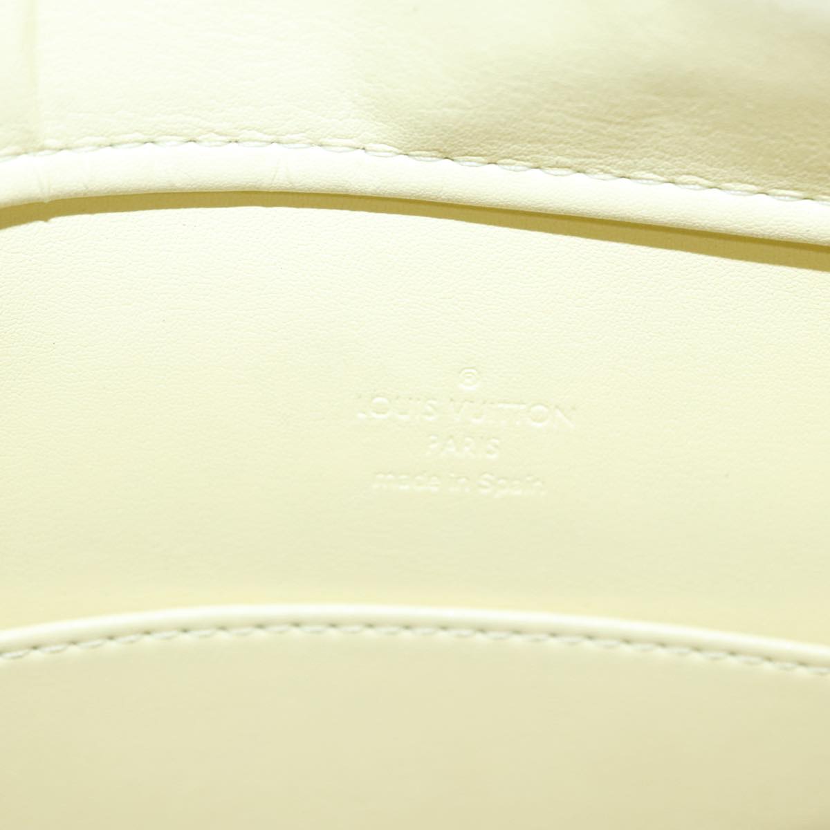 LOUIS VUITTON Monogram Vernis Columbus Tote Bag Lime Yellow M91047 109757