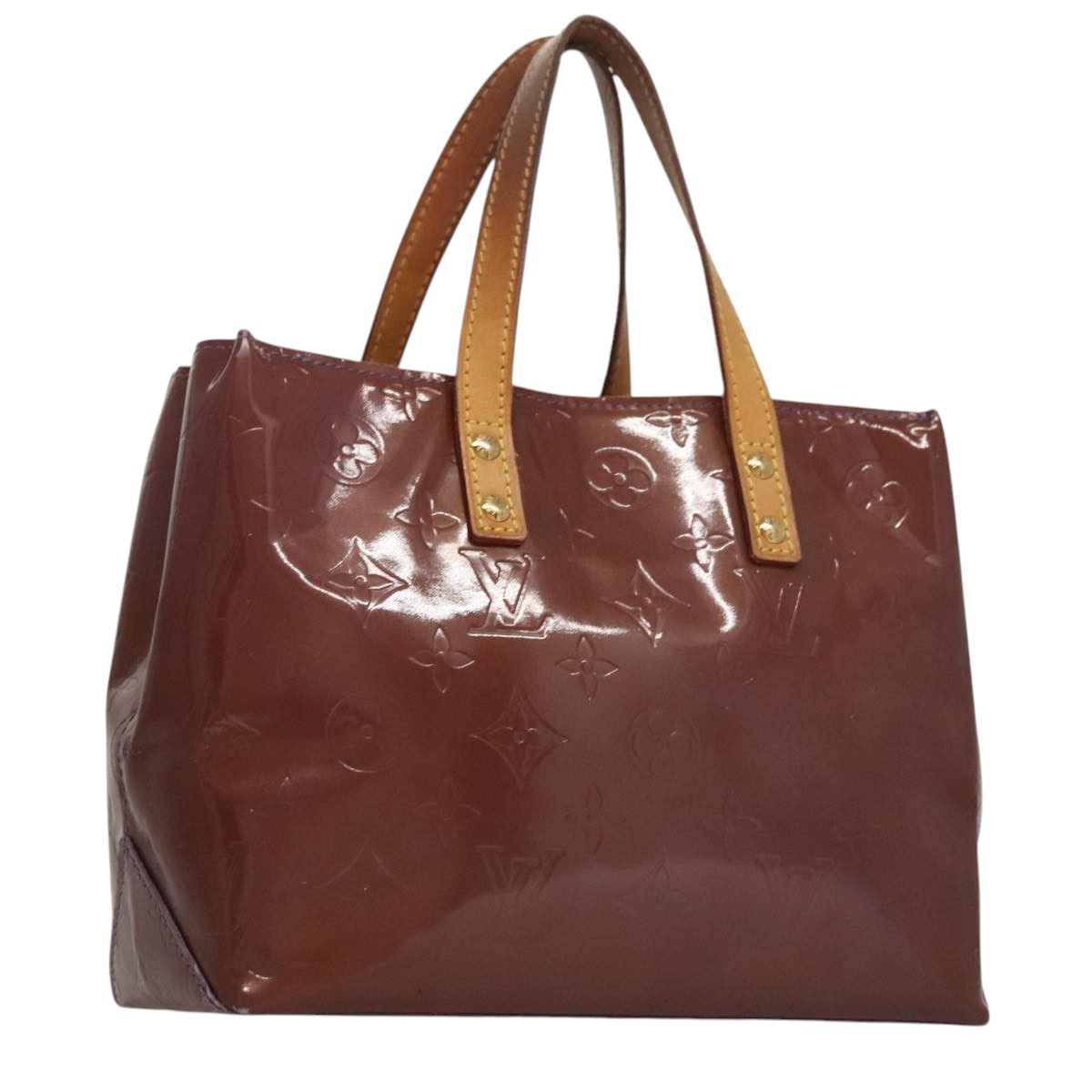 LOUIS VUITTON Monogram Vernis Reade PM Hand Bag Purple Viole M93578 109761