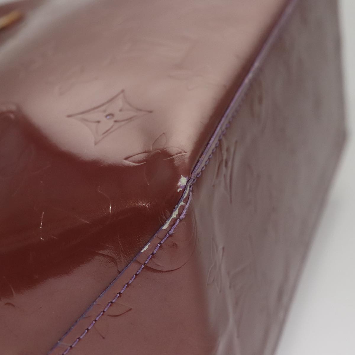 LOUIS VUITTON Monogram Vernis Reade PM Hand Bag Purple Viole M93578 109761