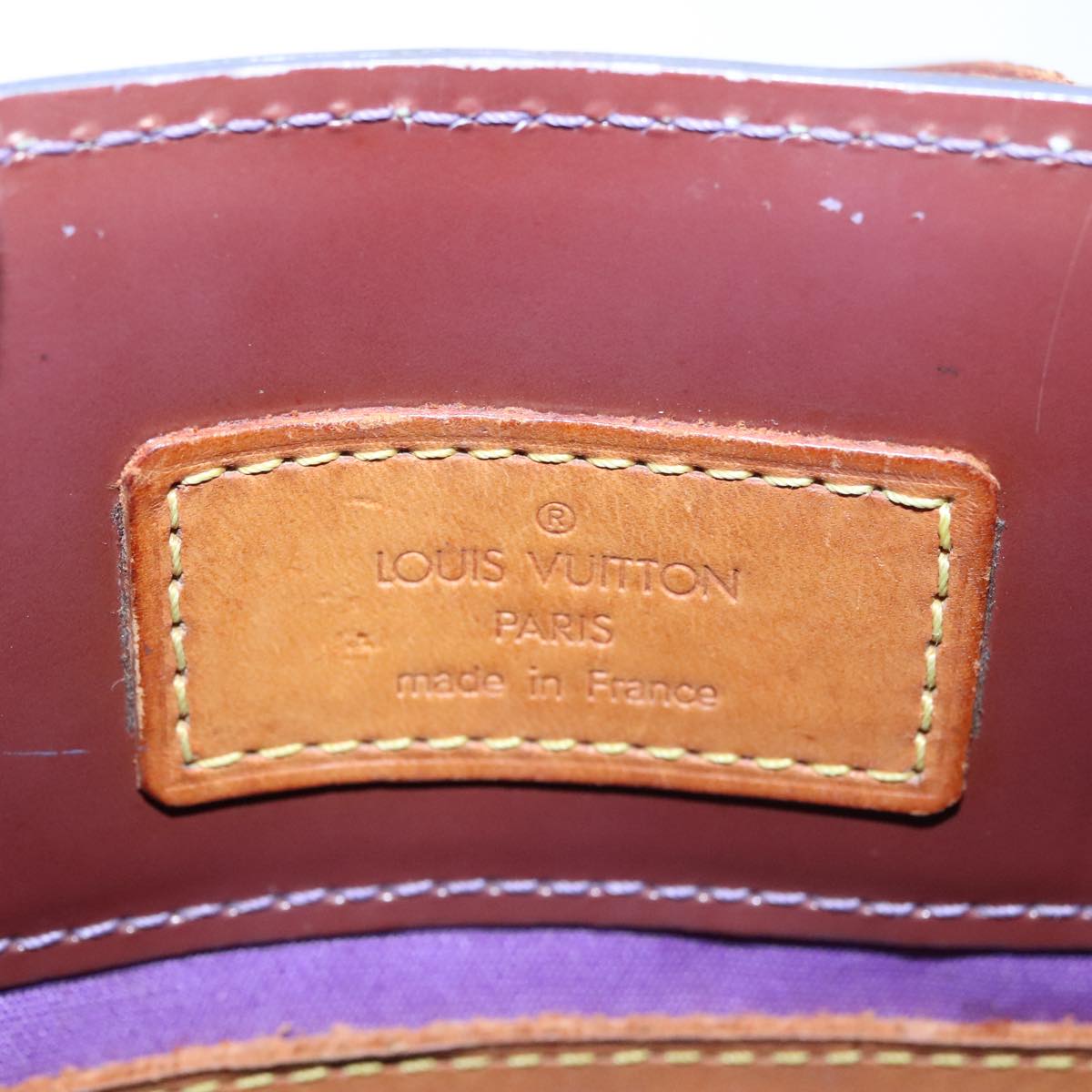 LOUIS VUITTON Monogram Vernis Reade PM Hand Bag Purple Viole M93578 109761
