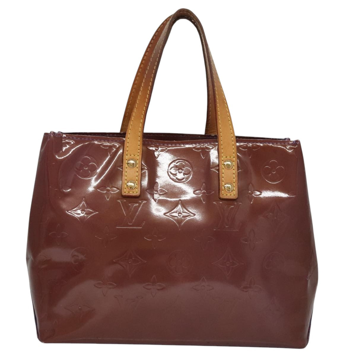 LOUIS VUITTON Monogram Vernis Reade PM Hand Bag Purple Viole M93578 109761