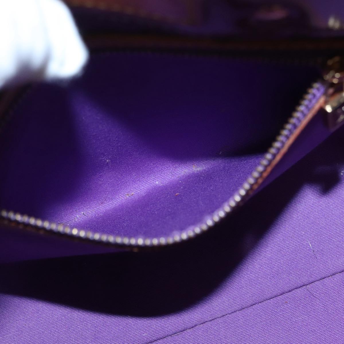 LOUIS VUITTON Monogram Vernis Reade PM Hand Bag Purple Viole M93578 109761