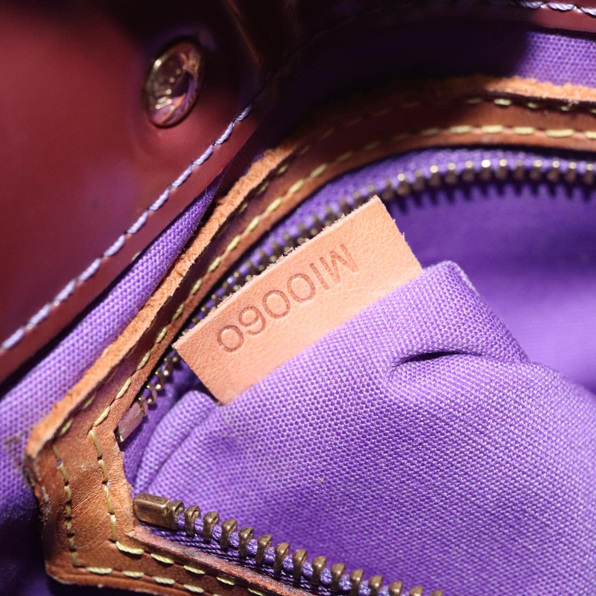 LOUIS VUITTON Monogram Vernis Reade PM Hand Bag Purple Viole M93578 109761