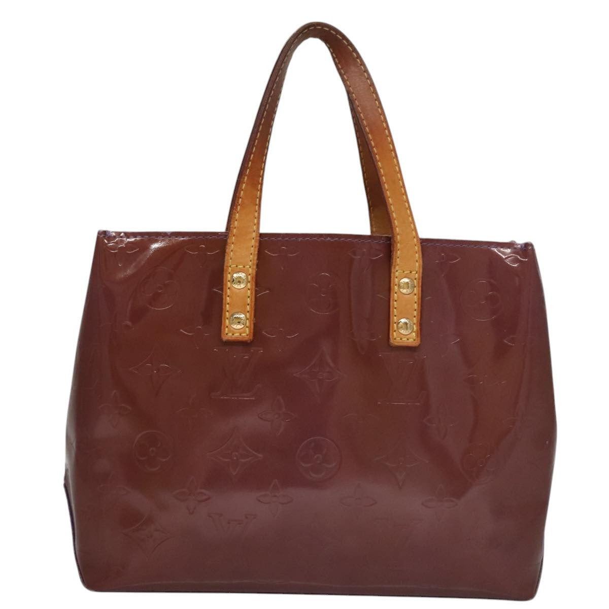 LOUIS VUITTON Monogram Vernis Reade PM Hand Bag Purple Viole M93578 109761