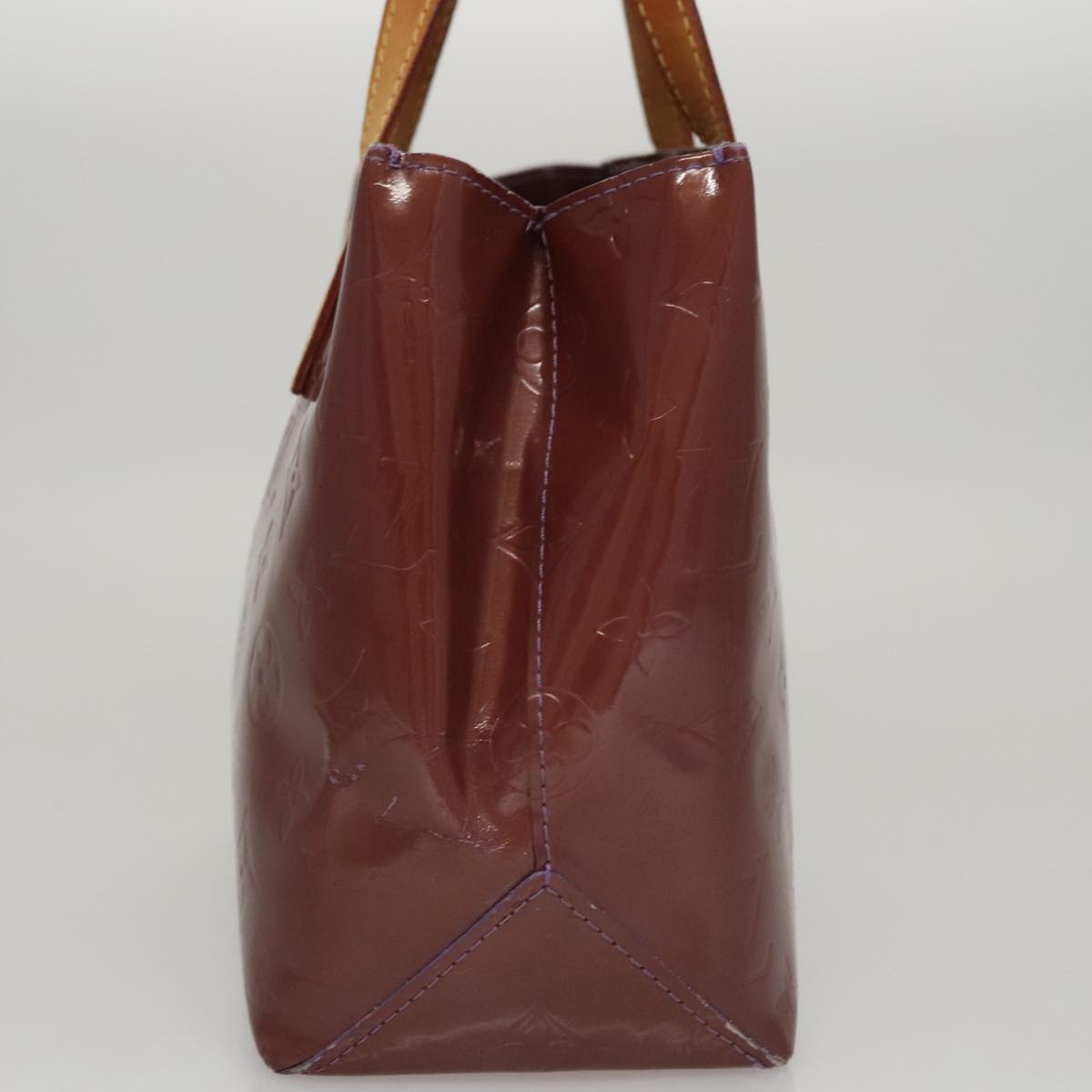 LOUIS VUITTON Monogram Vernis Reade PM Hand Bag Purple Viole M93578 109761