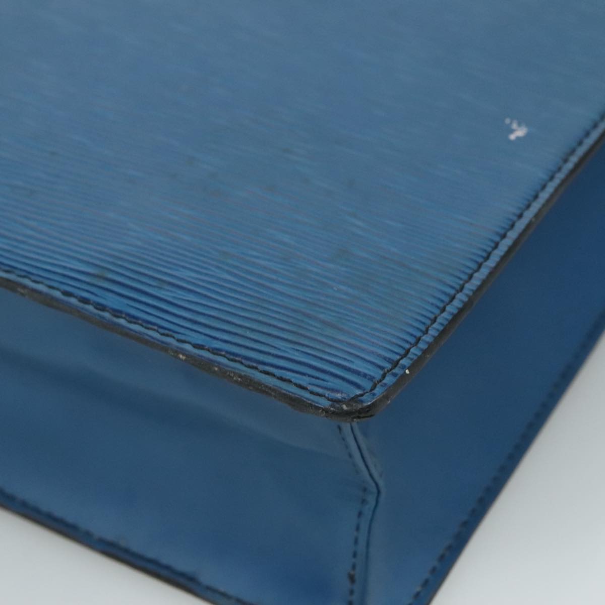 LOUIS VUITTON Epi Sac Plat Hand Bag Blue M52075 LV 109767