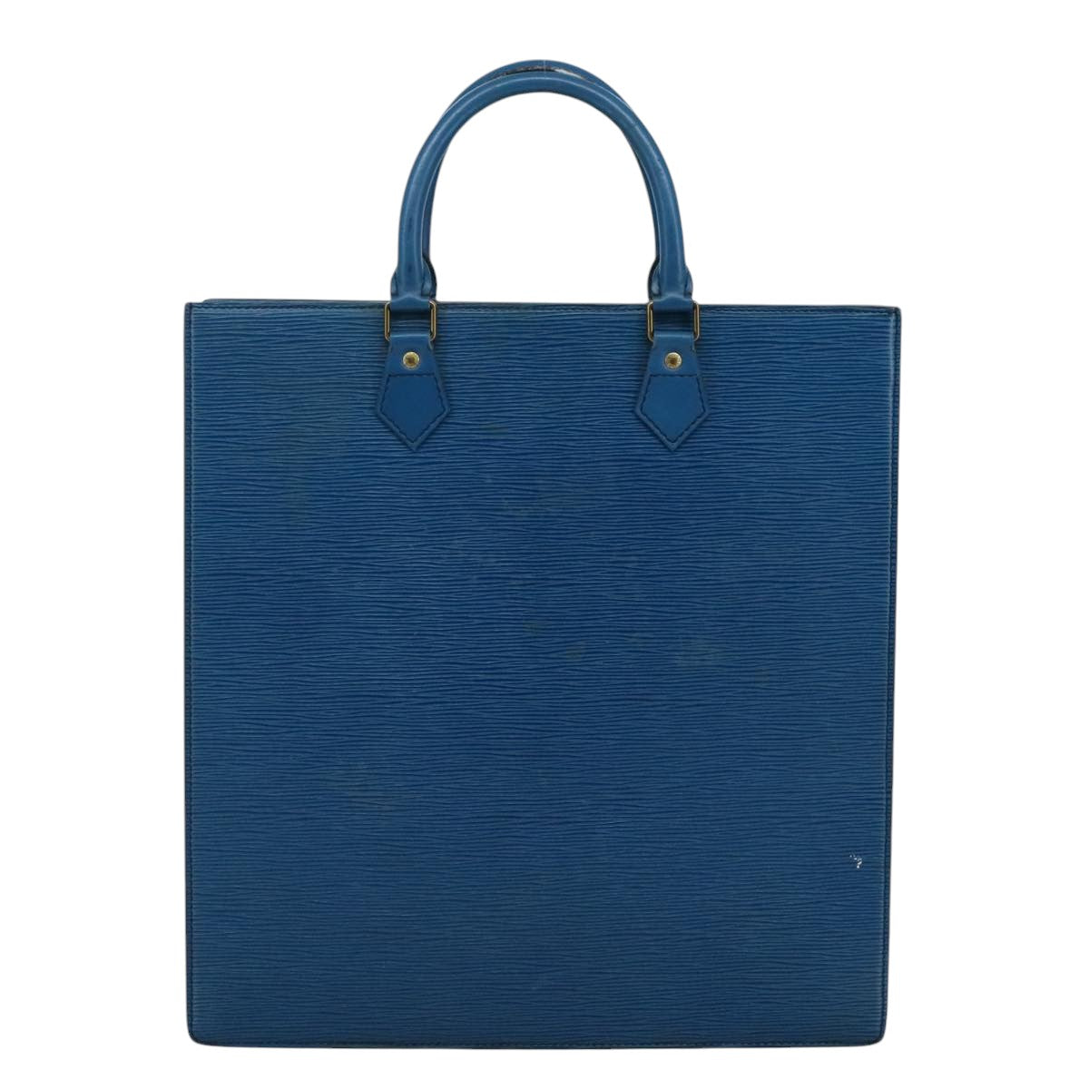 LOUIS VUITTON Epi Sac Plat Hand Bag Blue M52075 LV 109767