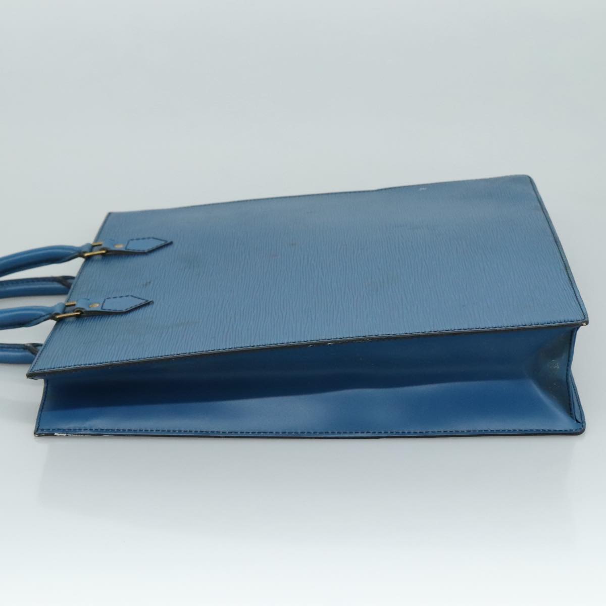 LOUIS VUITTON Epi Sac Plat Hand Bag Blue M52075 LV 109767