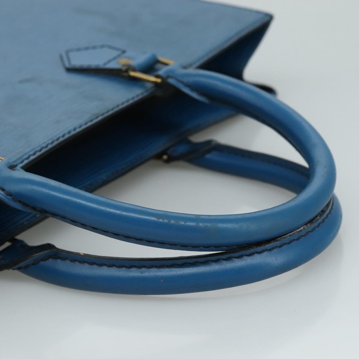 LOUIS VUITTON Epi Sac Plat Hand Bag Blue M52075 LV 109767