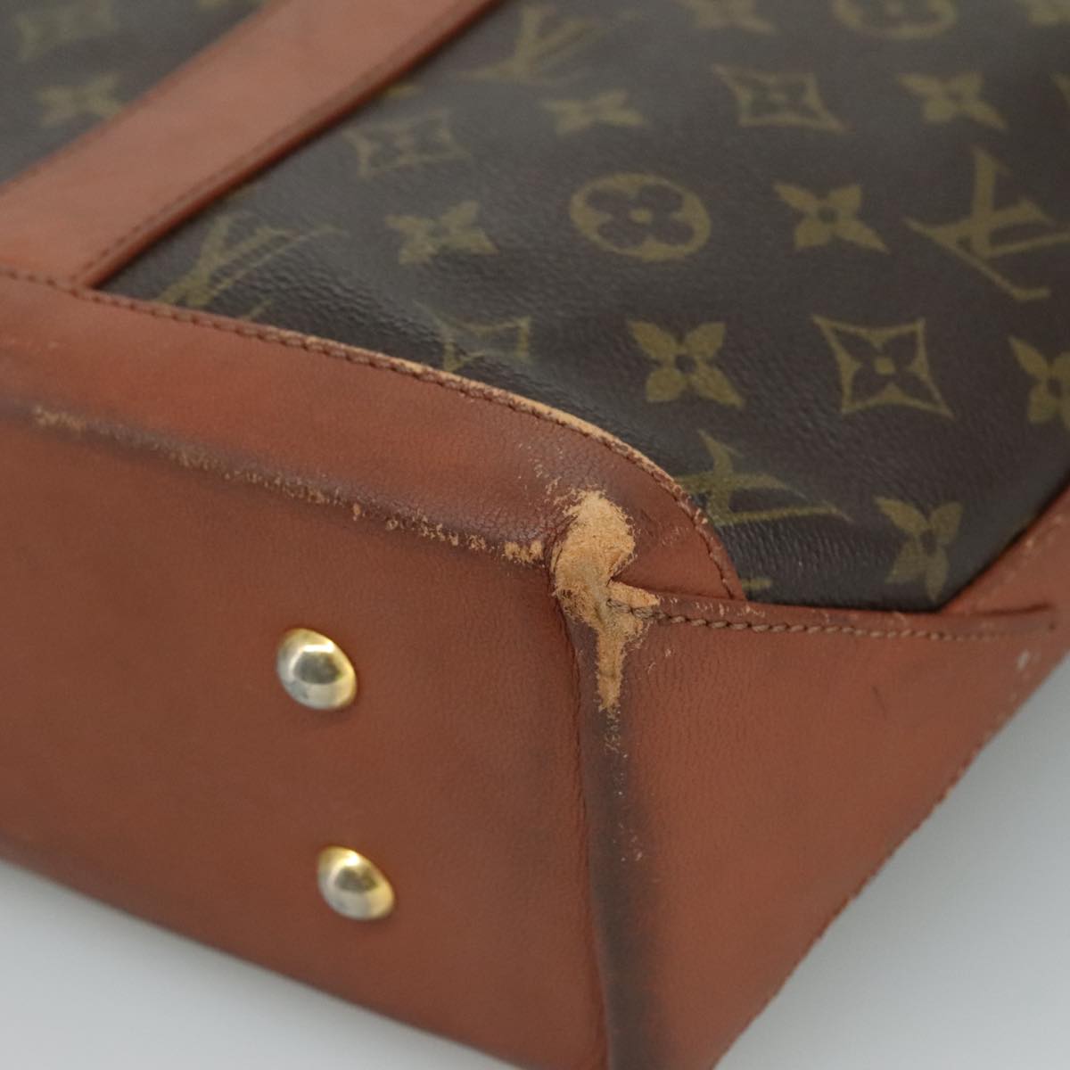 LOUIS VUITTON Monogram Sack Weekend PM Hand Bag M42425 LV 109770