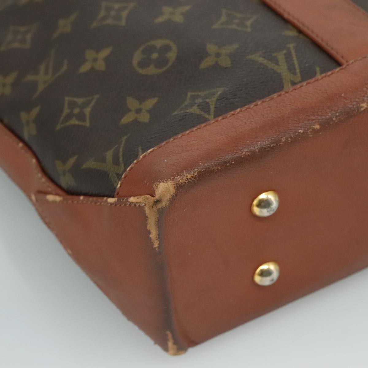 LOUIS VUITTON Monogram Sack Weekend PM Hand Bag M42425 LV 109770
