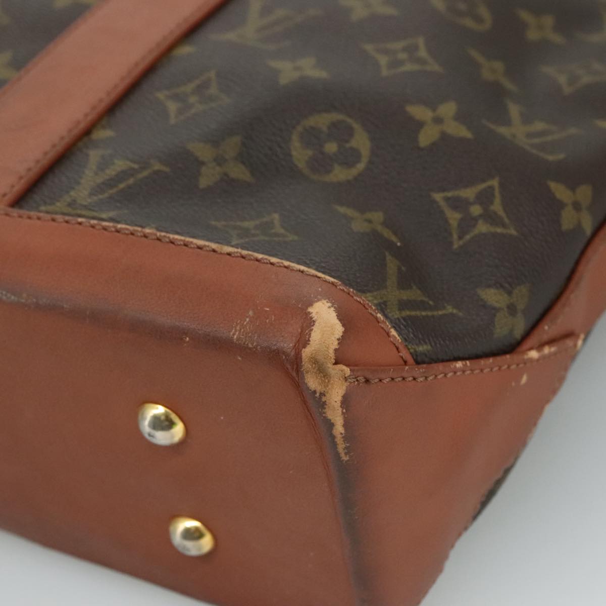 LOUIS VUITTON Monogram Sack Weekend PM Hand Bag M42425 LV 109770