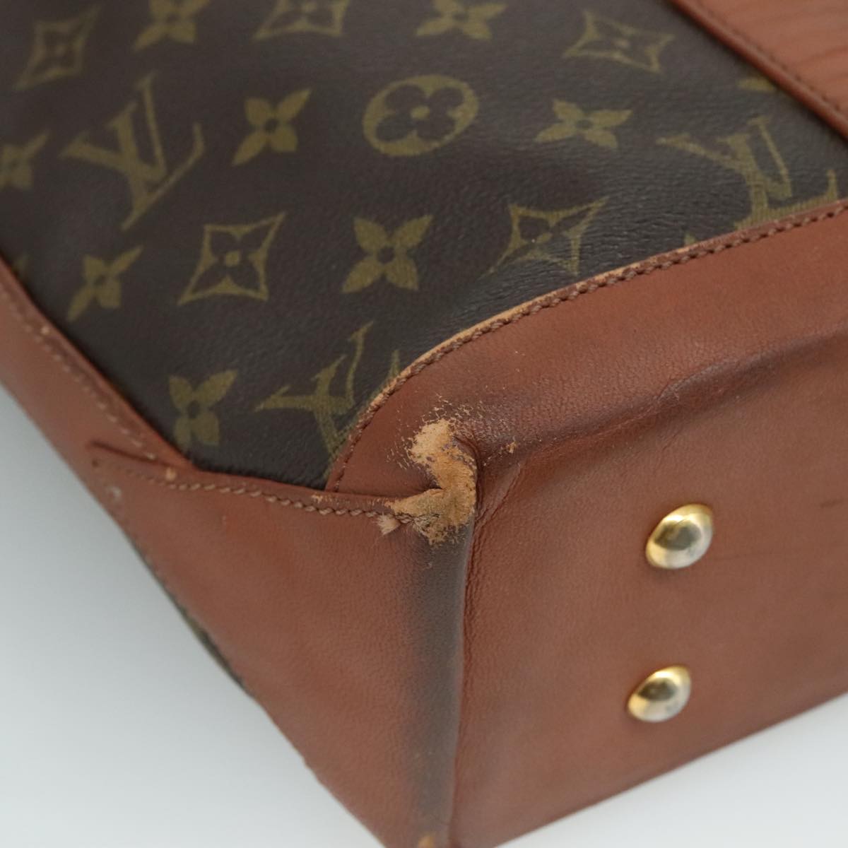 LOUIS VUITTON Monogram Sack Weekend PM Hand Bag M42425 LV 109770
