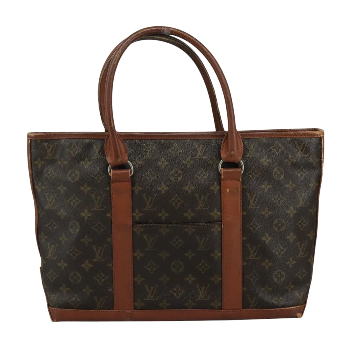LOUIS VUITTON Monogram Sack Weekend PM Hand Bag M42425 LV 109770
