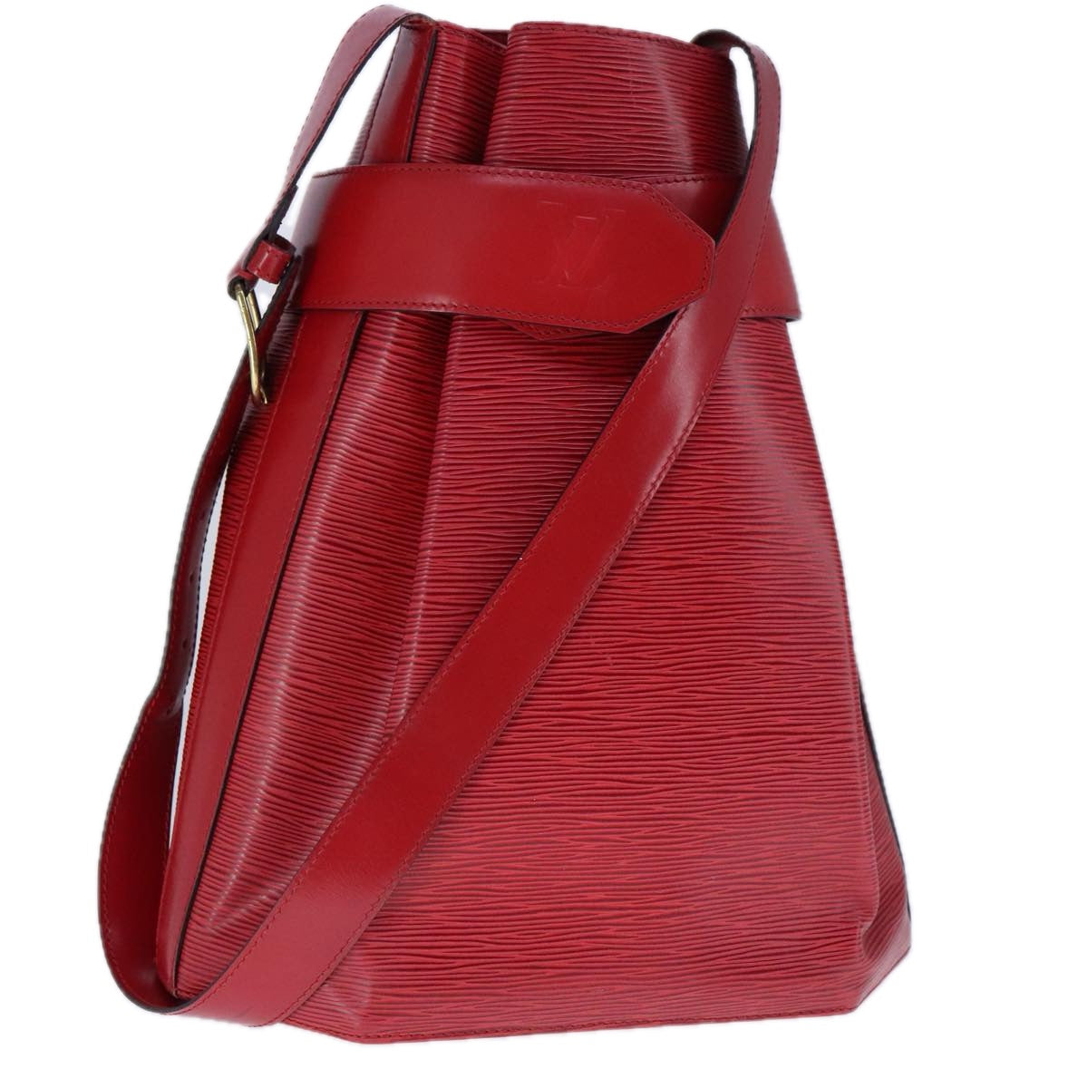 LOUIS VUITTON Epi Sac De Paul GM Shoulder Bag Red M80197 LV 109829