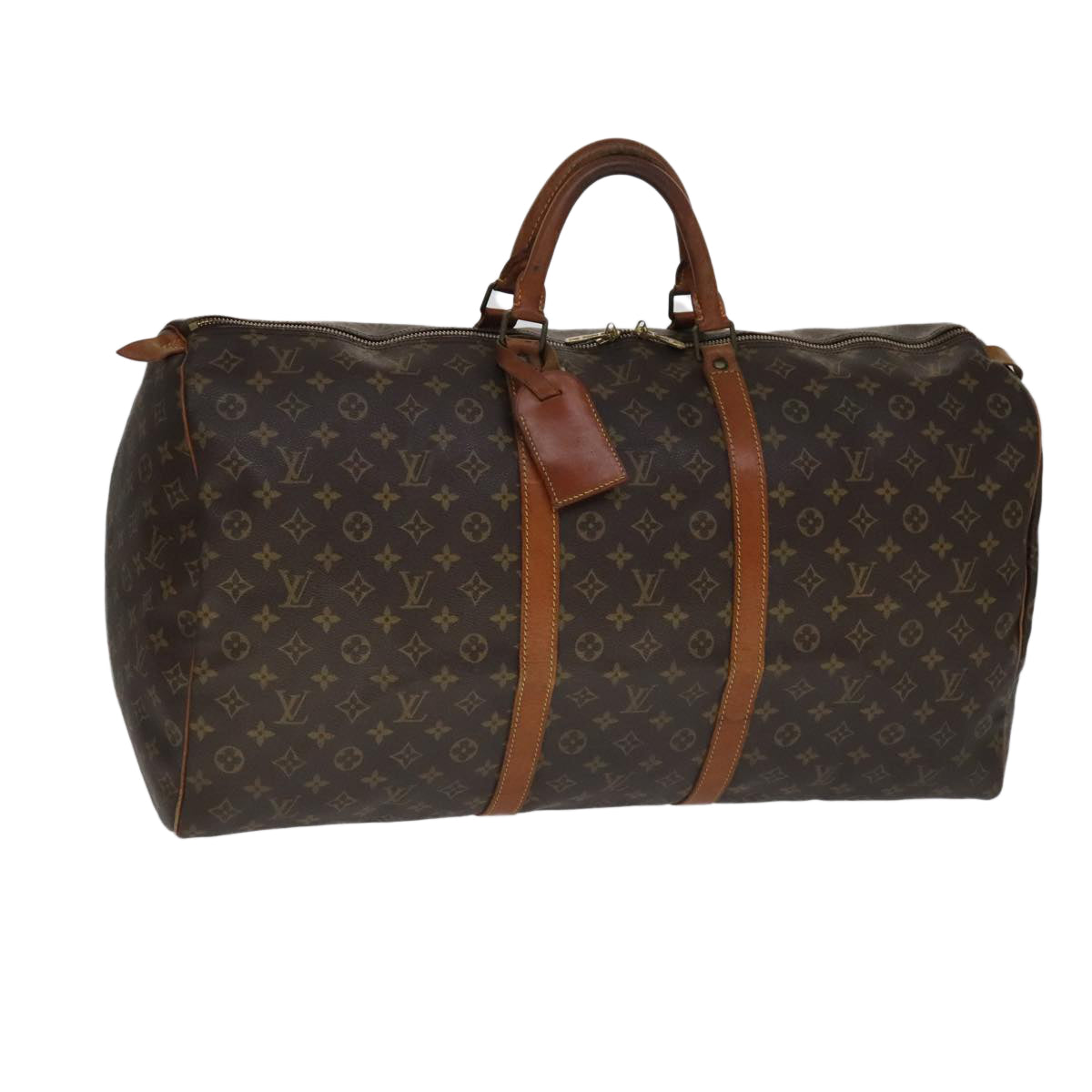 LOUIS VUITTON Monogram Keepall 60 Boston Bag M41422 LV 109835