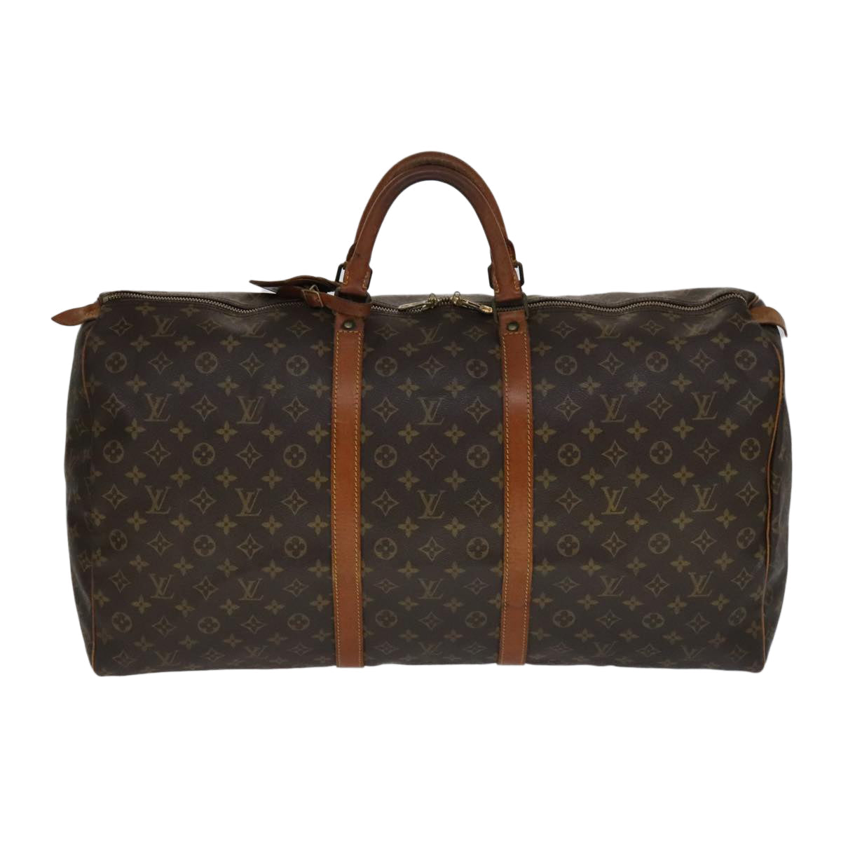 LOUIS VUITTON Monogram Keepall 60 Boston Bag M41422 LV 109835