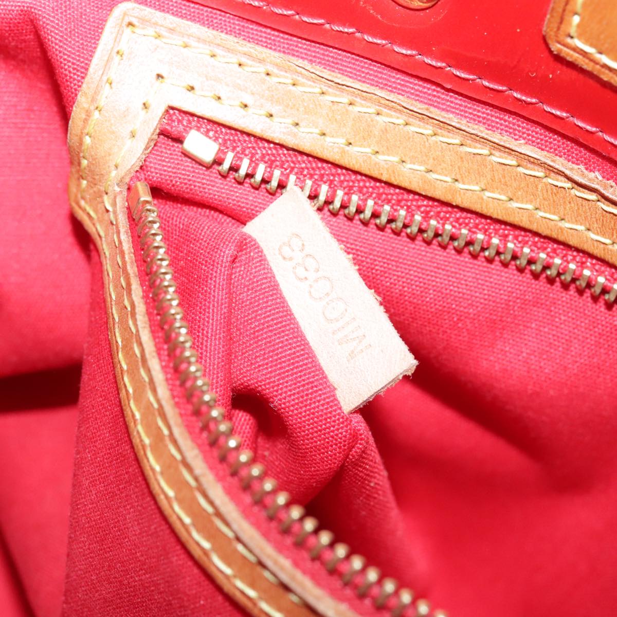 LOUIS VUITTON Monogram Vernis Reade PM Hand Bag Red Rouge M91088 LV 109846
