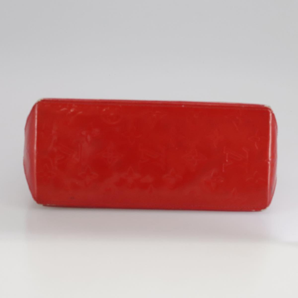 LOUIS VUITTON Monogram Vernis Reade PM Hand Bag Red Rouge M91088 LV 109846