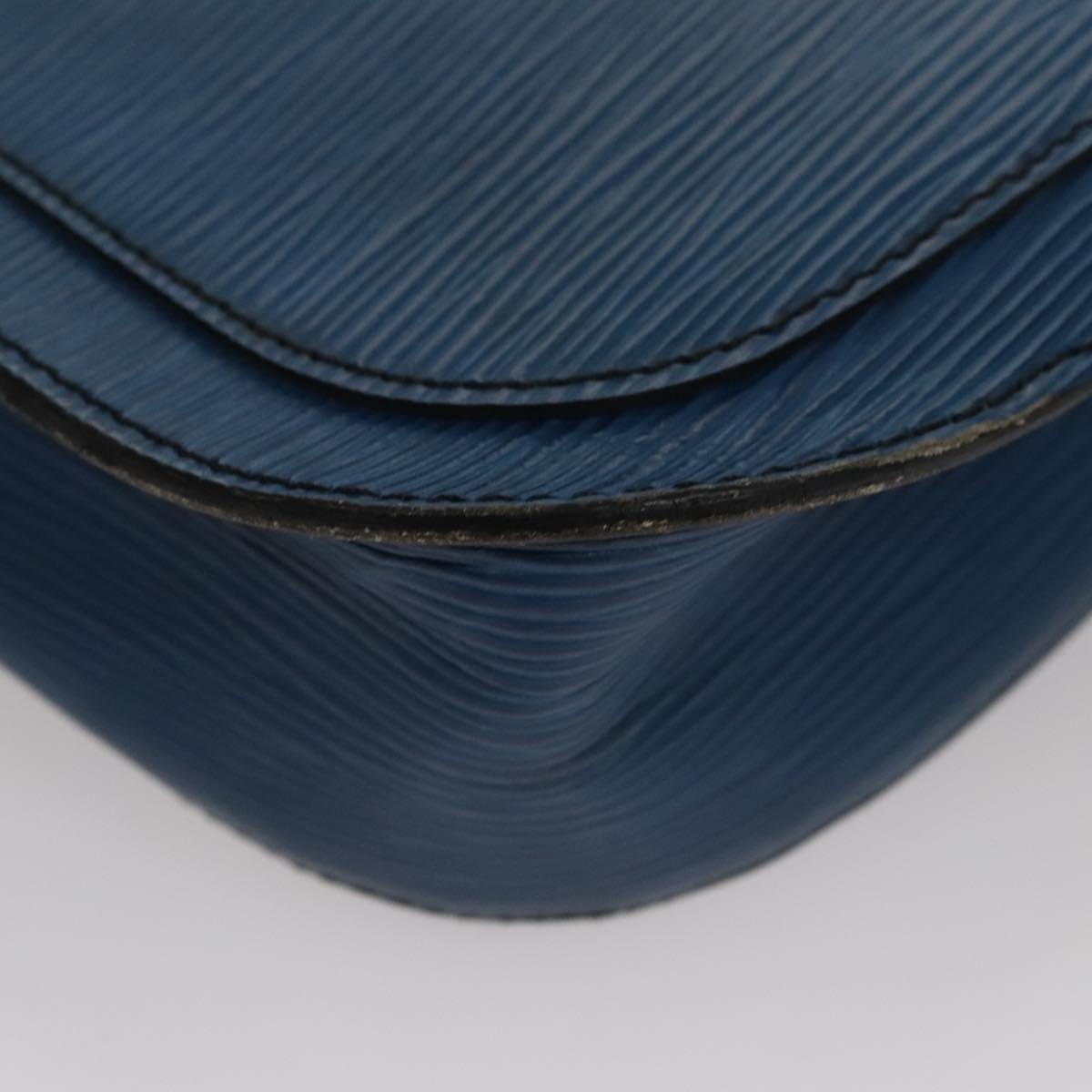 LOUIS VUITTON Epi Saint Cloud GM Shoulder Bag Toledo Blue M52195 LV 109847