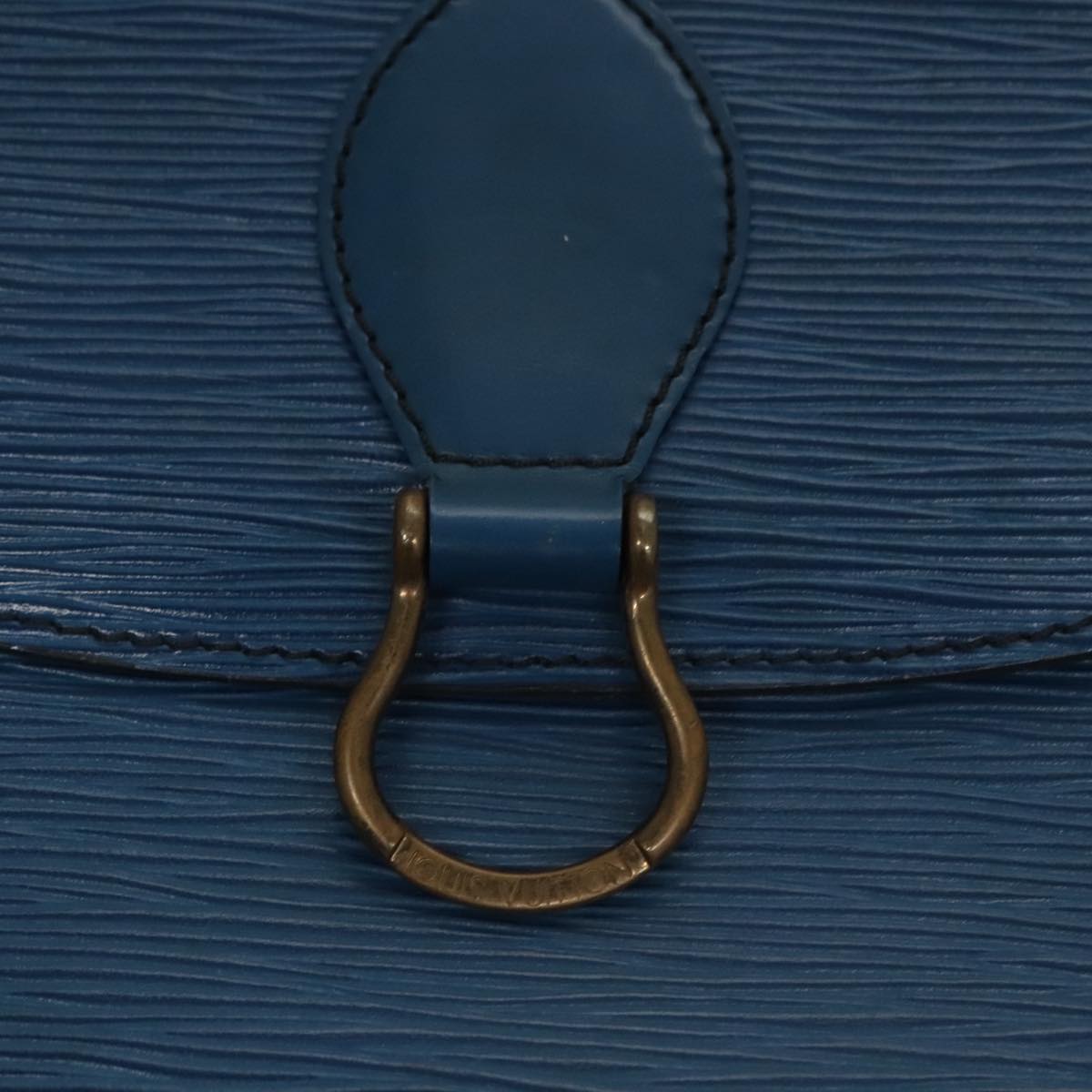 LOUIS VUITTON Epi Saint Cloud GM Shoulder Bag Toledo Blue M52195 LV 109847