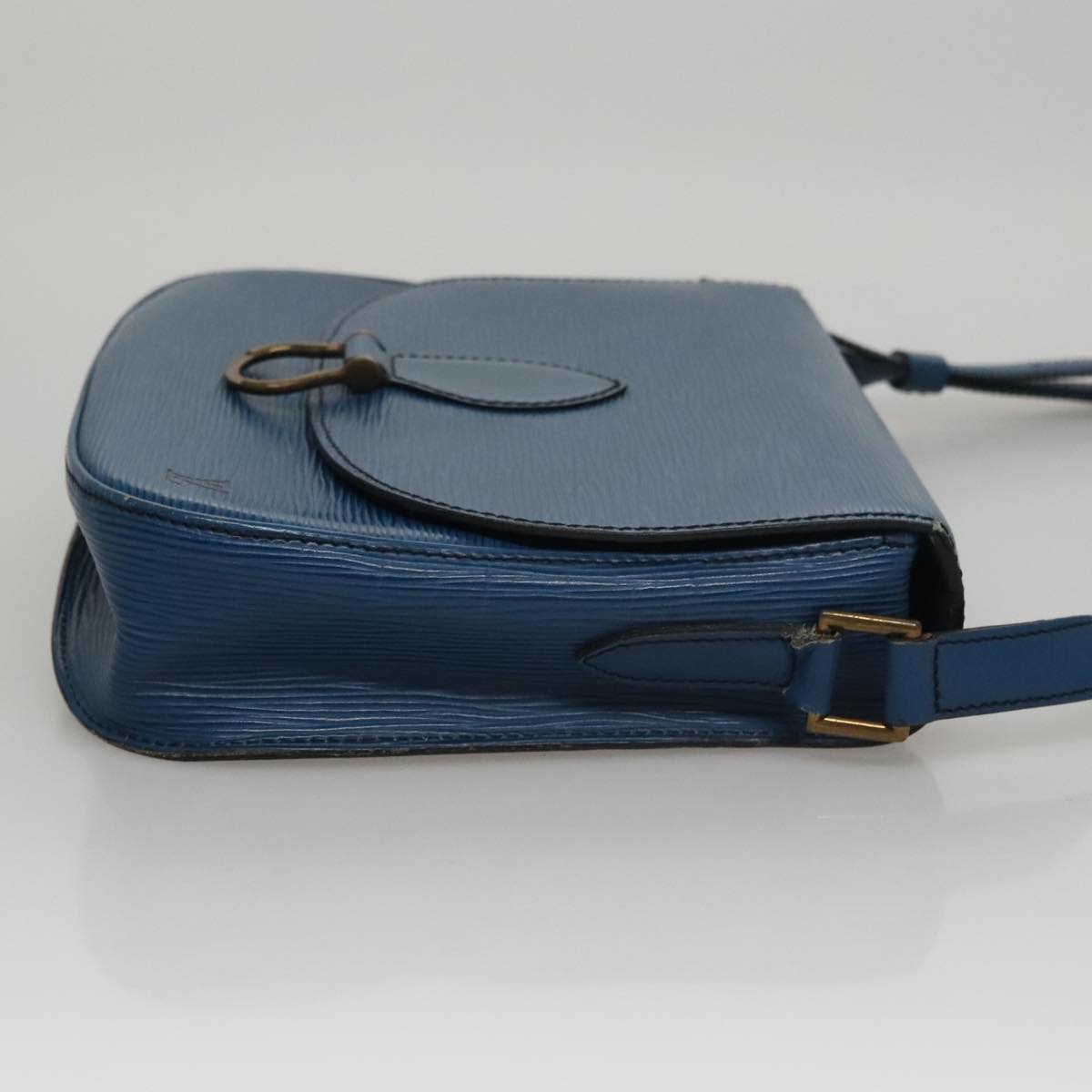 LOUIS VUITTON Epi Saint Cloud GM Shoulder Bag Toledo Blue M52195 LV 109847