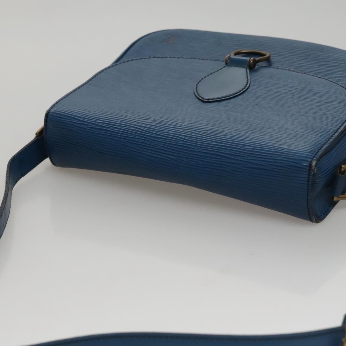 LOUIS VUITTON Epi Saint Cloud GM Shoulder Bag Toledo Blue M52195 LV 109847