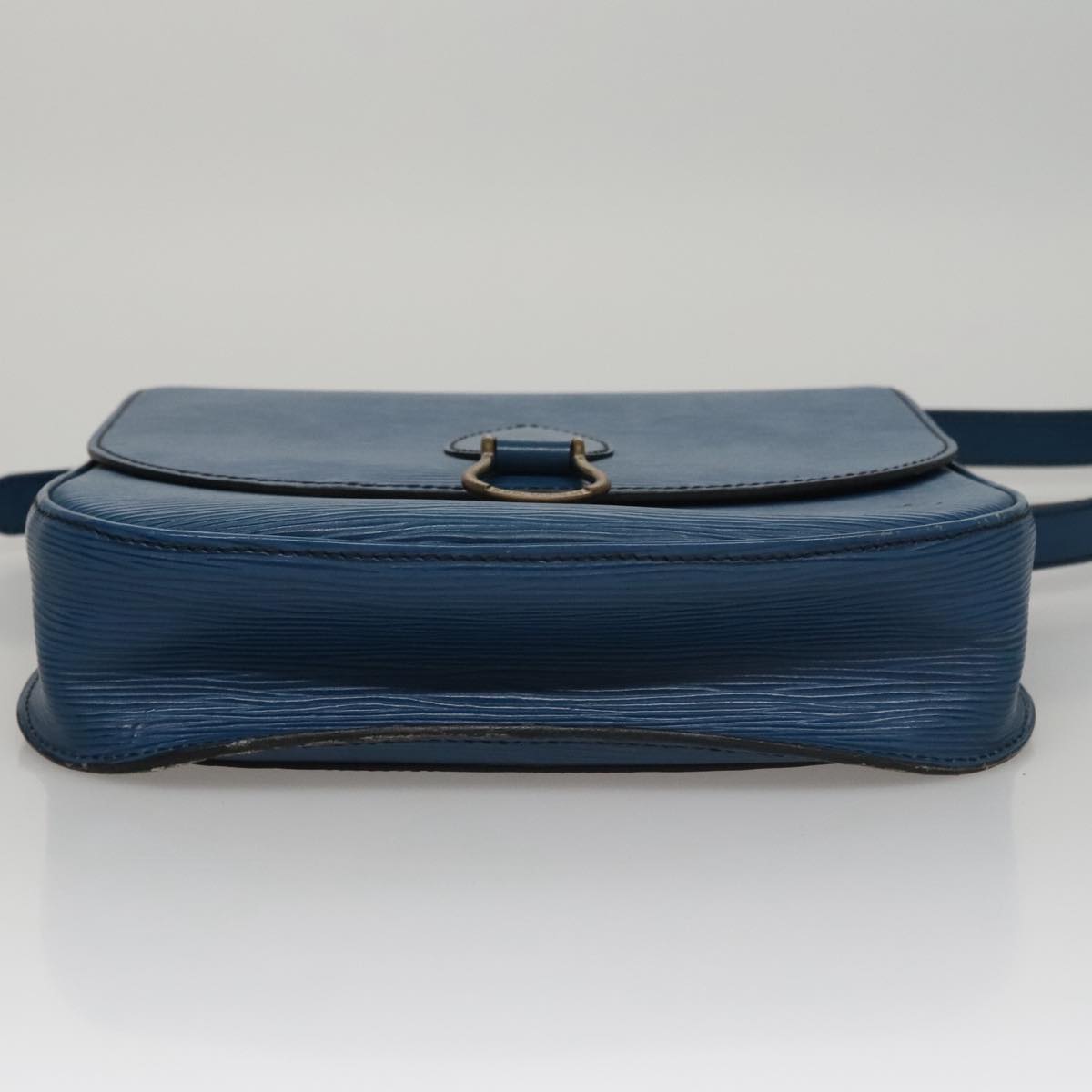 LOUIS VUITTON Epi Saint Cloud GM Shoulder Bag Toledo Blue M52195 LV 109847