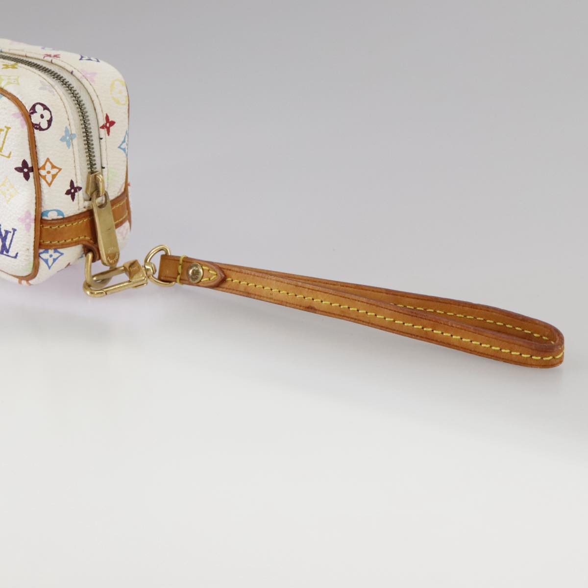 LOUIS VUITTON Monogram Multicolor Trousse Wapity Pouch White M58033 109852