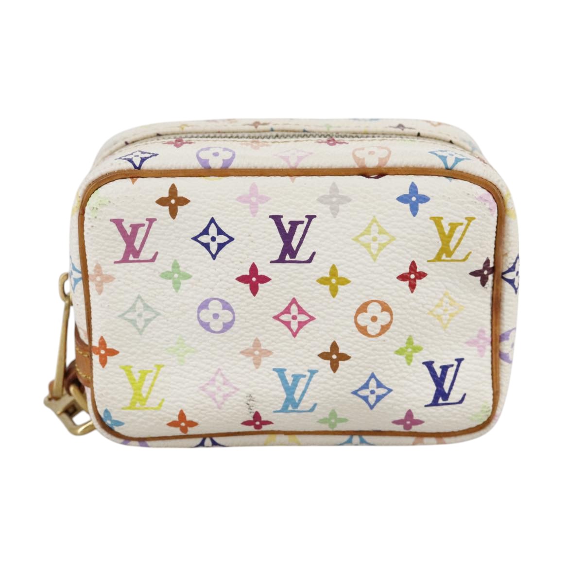 LOUIS VUITTON Monogram Multicolor Trousse Wapity Pouch White M58033 109852
