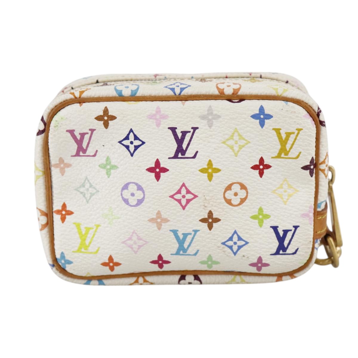 LOUIS VUITTON Monogram Multicolor Trousse Wapity Pouch White M58033 109852