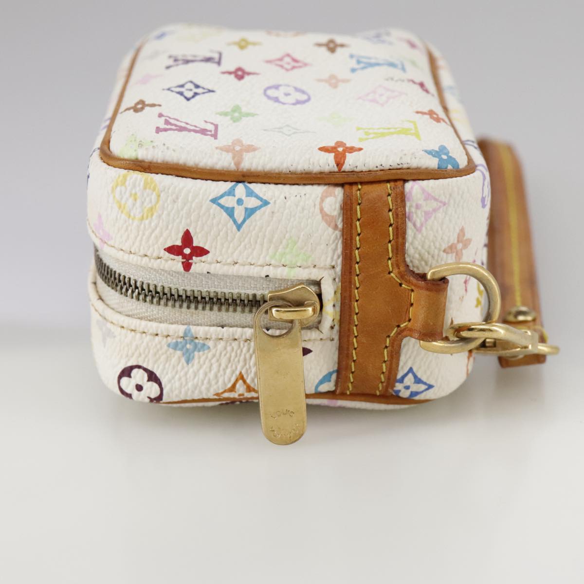 LOUIS VUITTON Monogram Multicolor Trousse Wapity Pouch White M58033 109852