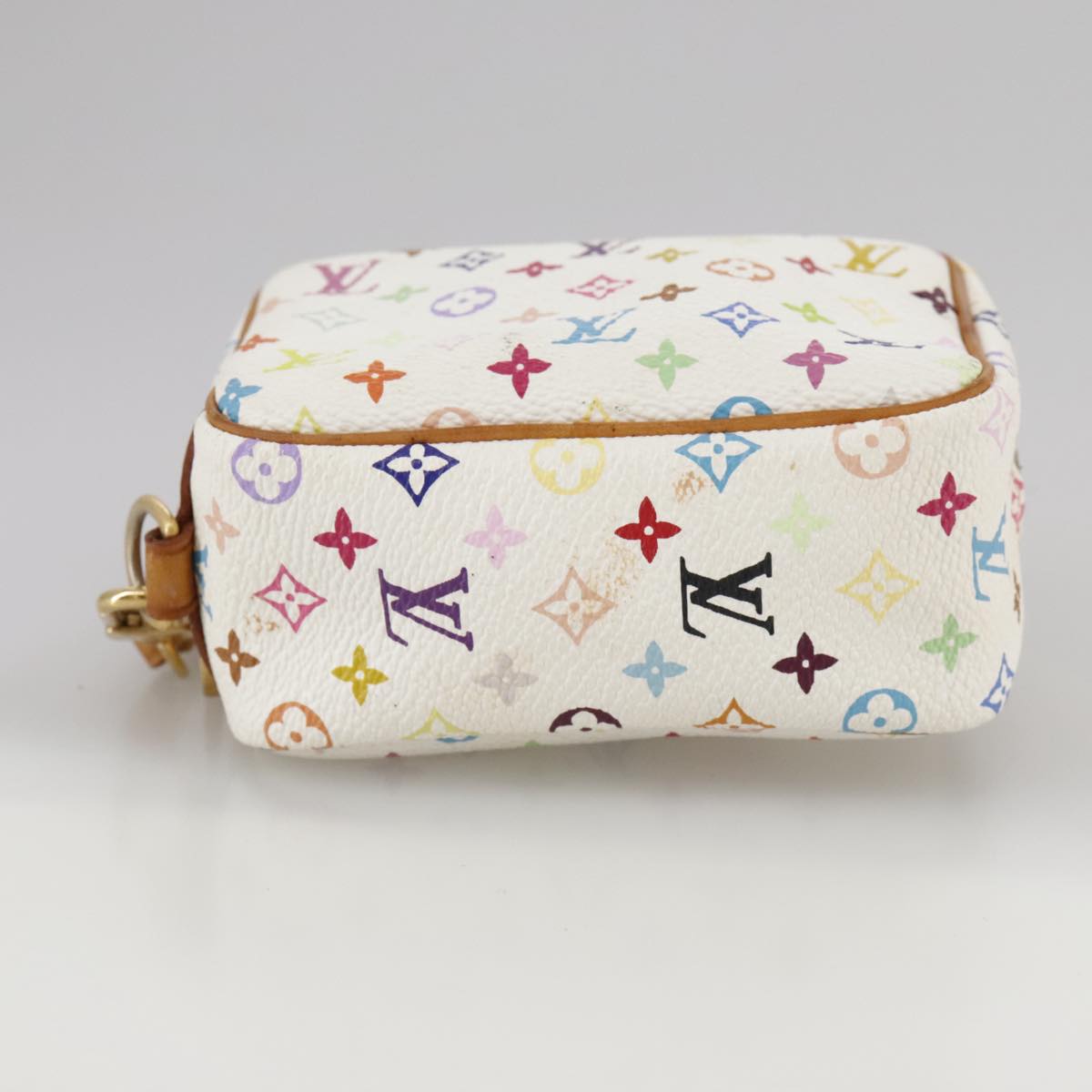 LOUIS VUITTON Monogram Multicolor Trousse Wapity Pouch White M58033 109852