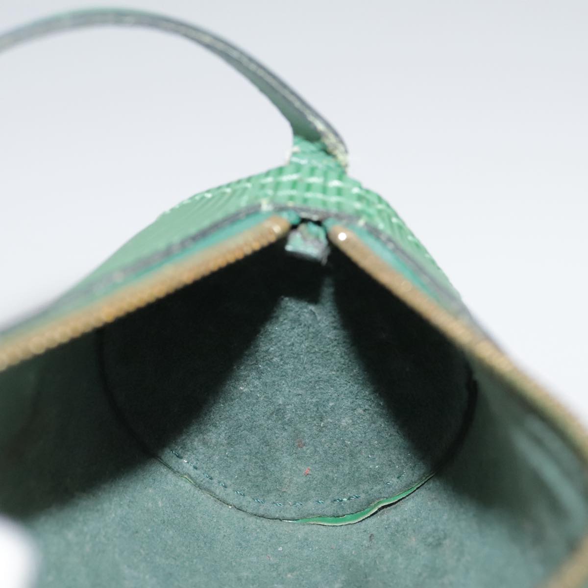 LOUIS VUITTON Epi Soufflot Pouch Green LV 109868