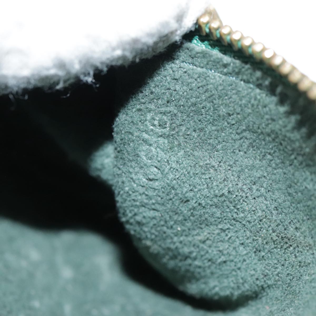 LOUIS VUITTON Epi Soufflot Pouch Green LV 109868