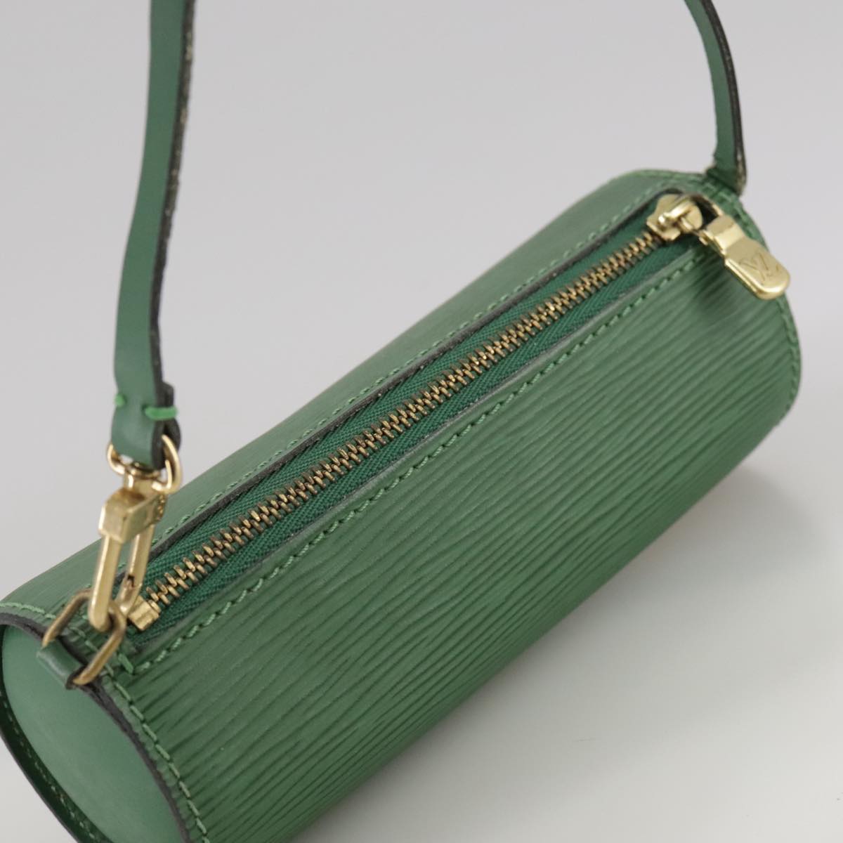 LOUIS VUITTON Epi Soufflot Pouch Green LV 109868
