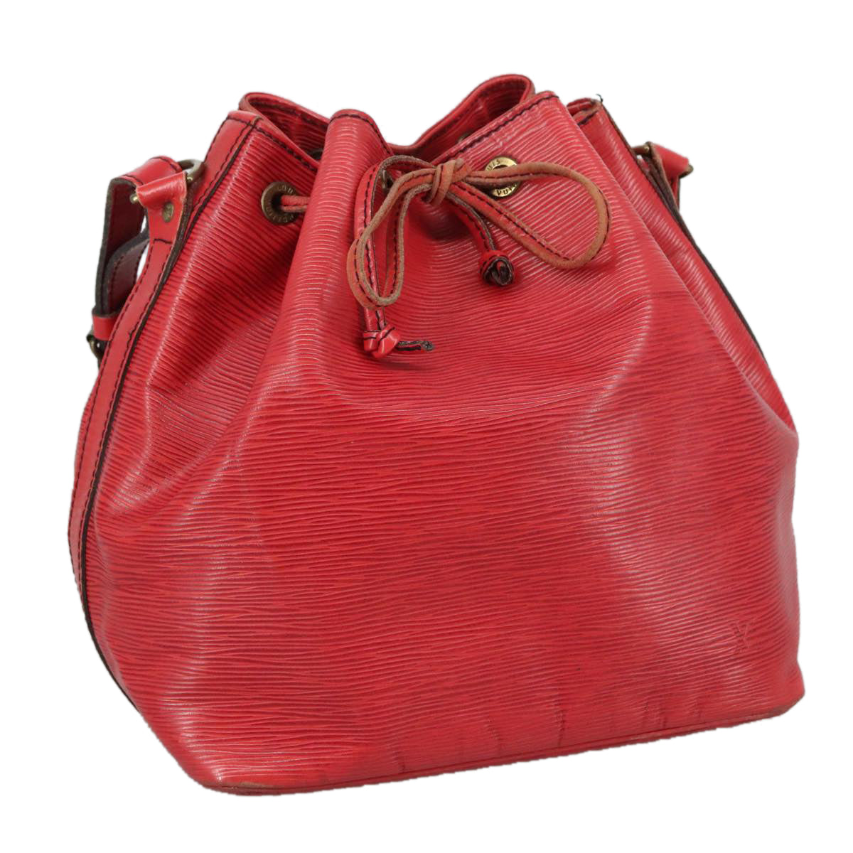 LOUIS VUITTON Epi Petit Noe Shoulder Bag Red M44107 LV 109889