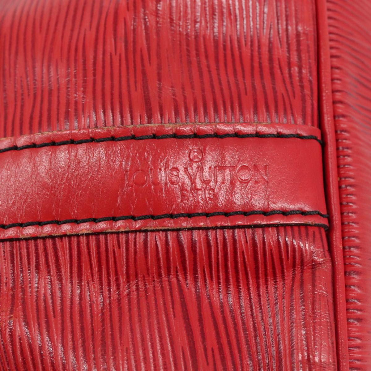 LOUIS VUITTON Epi Petit Noe Shoulder Bag Red M44107 LV 109889