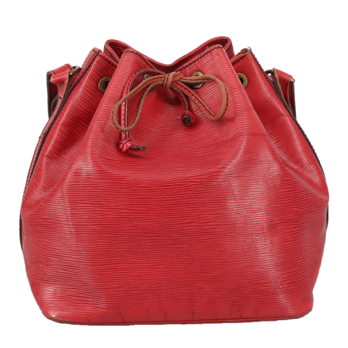 LOUIS VUITTON Epi Petit Noe Shoulder Bag Red M44107 LV 109889