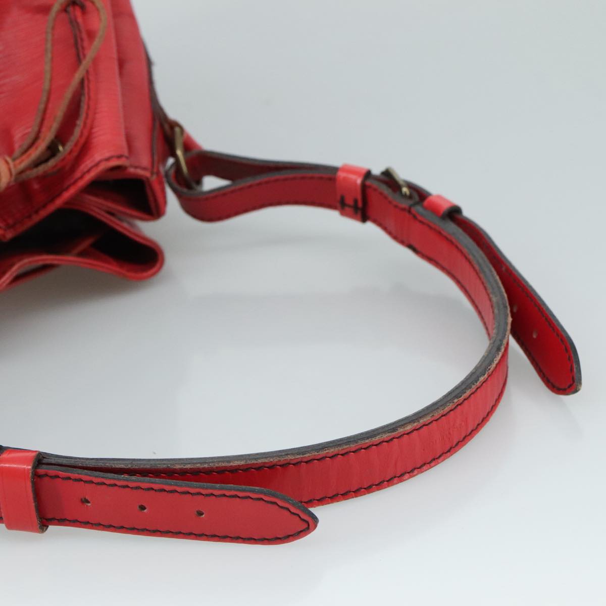 LOUIS VUITTON Epi Petit Noe Shoulder Bag Red M44107 LV 109889