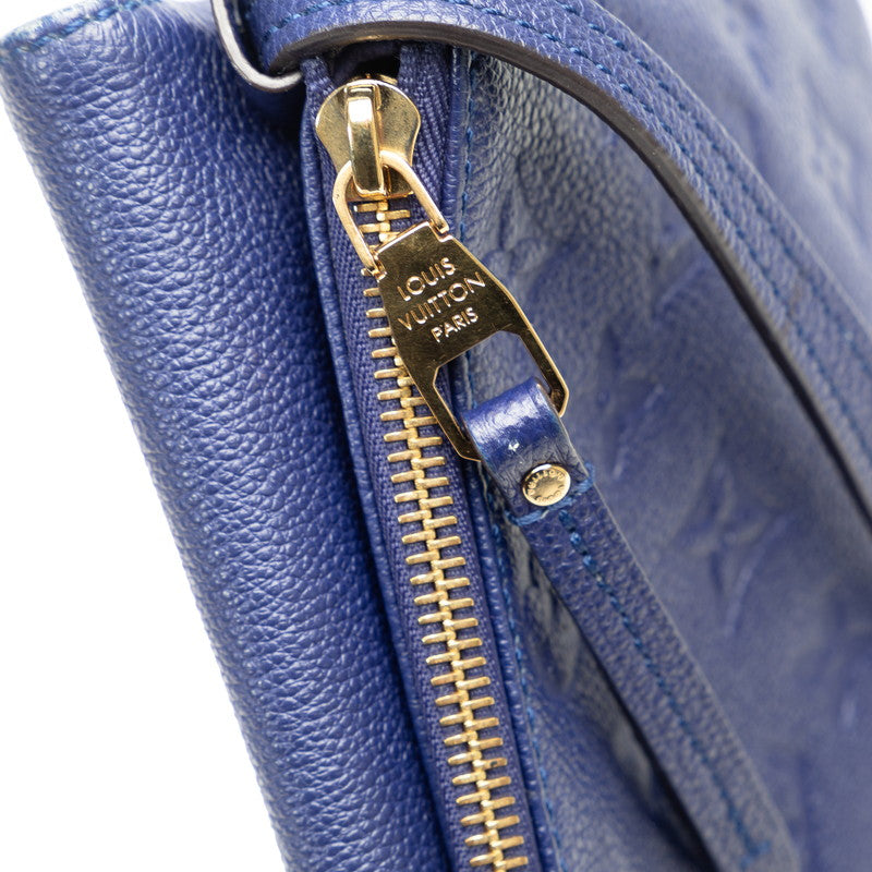 Louis Vuitton Monogram Amplant Twice Shoulder Bag M50262 Iris Navy Leather  Louis Vuitton