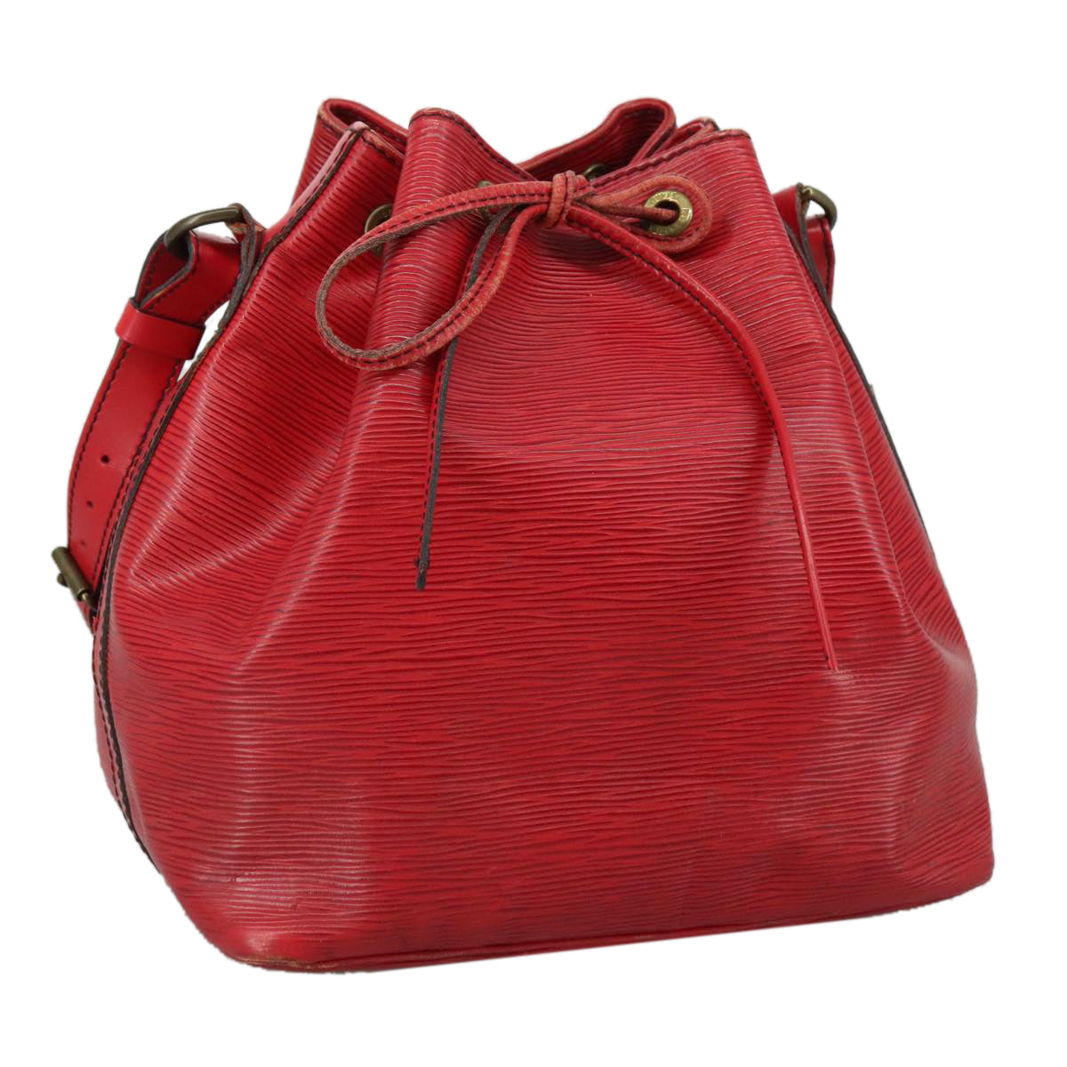 LOUIS VUITTON Epi Petit Noe Shoulder Bag Red M44107 LV 109921